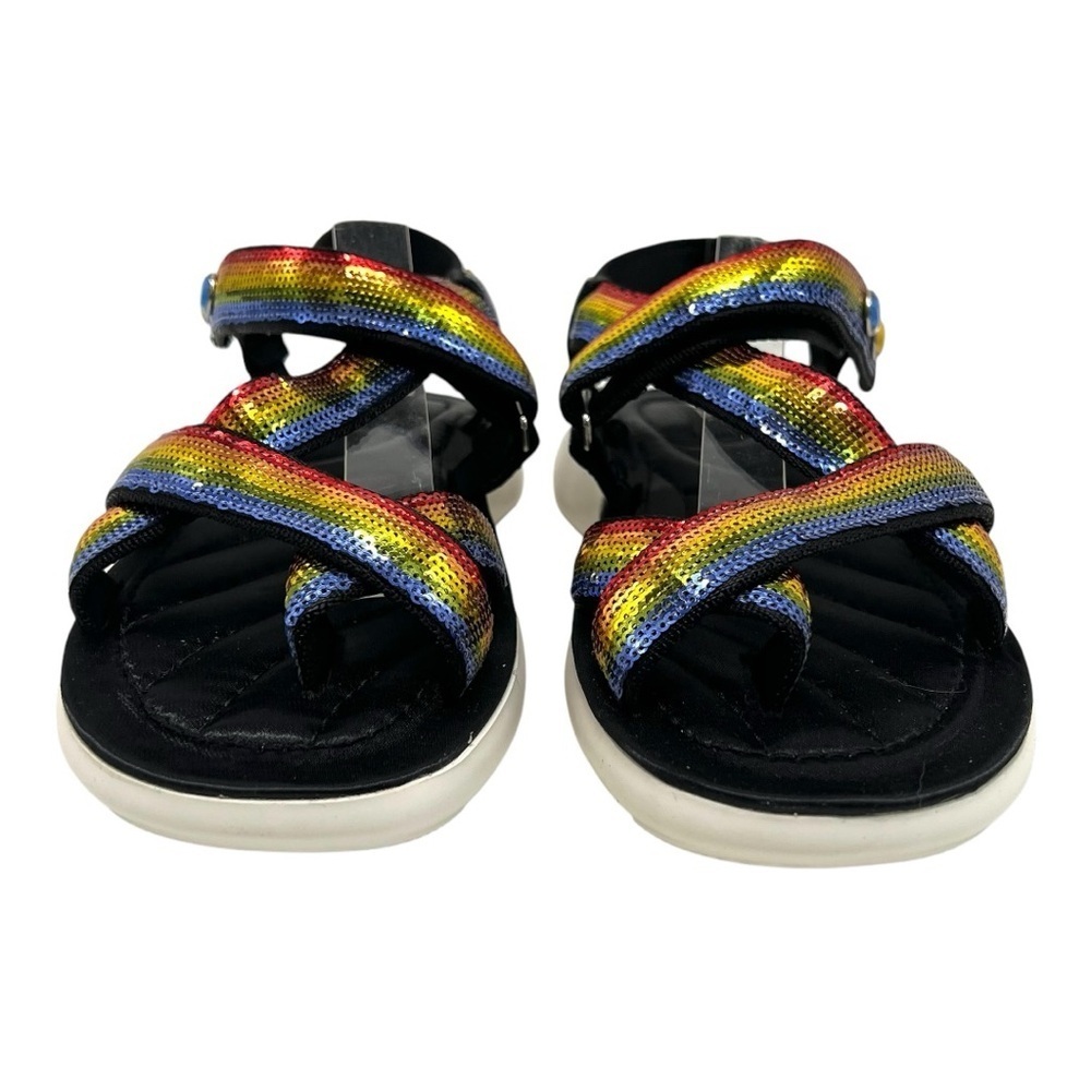 Marc Jacobs Comet Sport Rainbow Sequin Platform Sporty Outdoor Sandals Women 40 - Picture 3 of 15